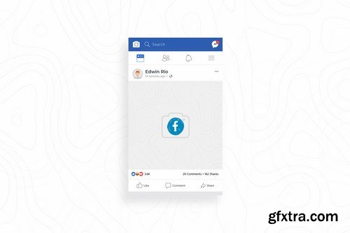 Facebook Post Mobile Mockup