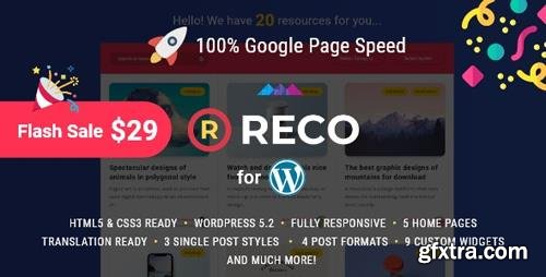 ThemeForest - Reco v3.3.1 - Minimal Theme for Freebies - 22300581