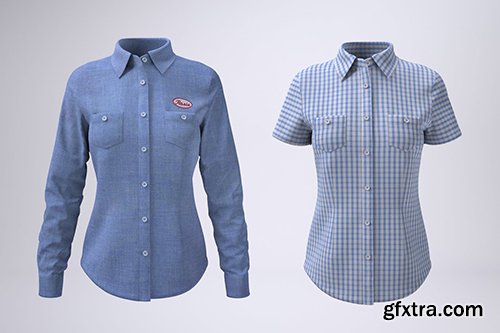 Women's Work Shirt Mock-Up