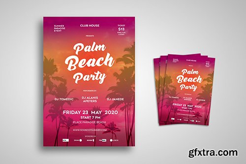 Beach Party Flyer