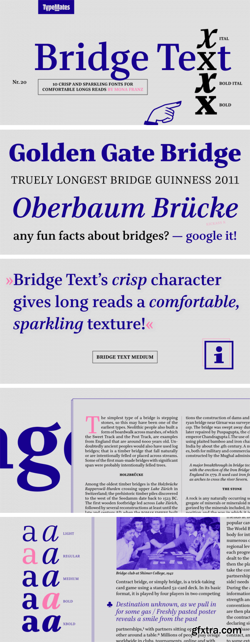 Bridge Text Font Family