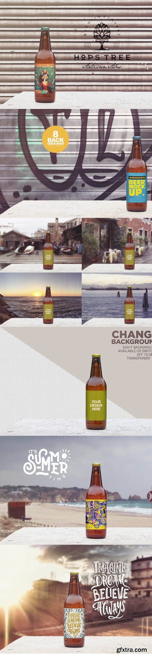 50cl Garage Beer Mockup