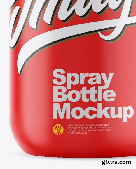 Matte Spray Bottle Mockup 48837