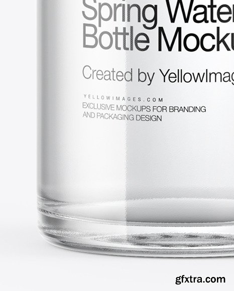 Glass Water Bottle Mockup 48848