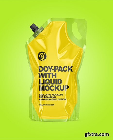 Doy-Pack with Liquid Mockup 48800
