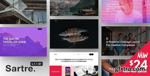 ThemeForest - Sartre v1.1.31 - Responsive Multipurpose WordPress Theme for Creatives - 20933637