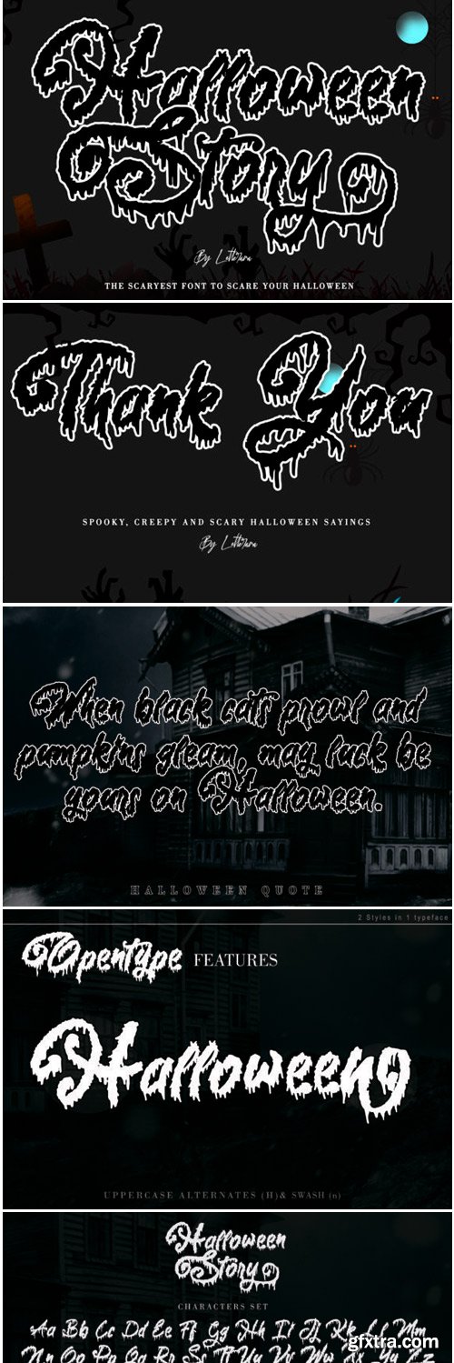 Halloween Story Font