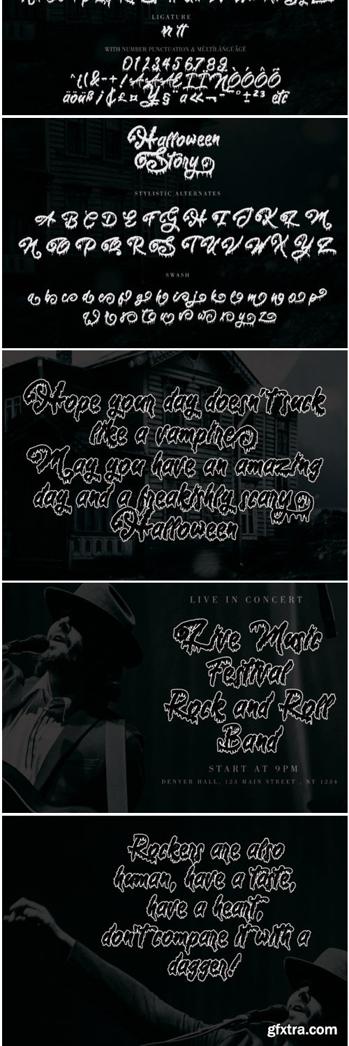 Halloween Story Font