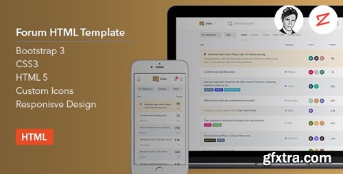 ThemeForest - Unity v1.0 - Forum HTML Template - 21777455