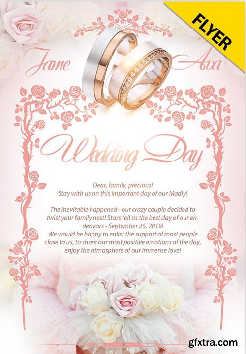 Wedding V1609 2019 PSD Flyer Template