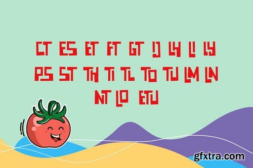 CM - Tomatoes Playfull Typeface 4117400