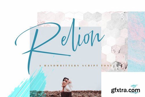 CM - Relion Signature Script Font 3377501