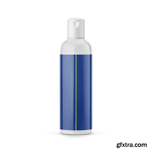 Glossy Plastic Bottle Mockup