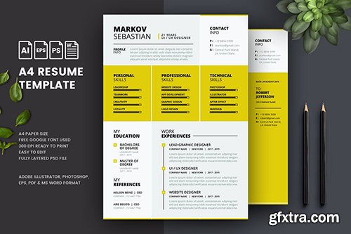 Minimalist CV Resume Template