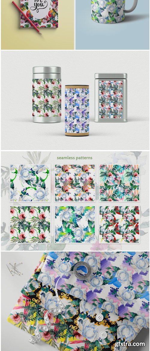 Autumn Flowers Bouquets Watercolor Png 1777810