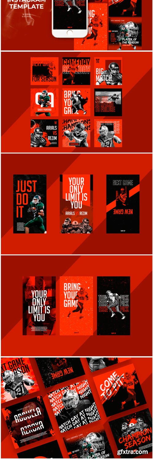 Football Sport Instagram Templates 1778594