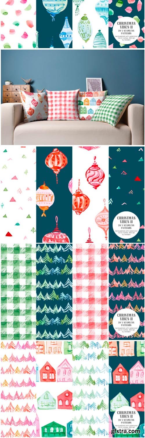 Christmas Vibes II, Seamless Patterns 1779411