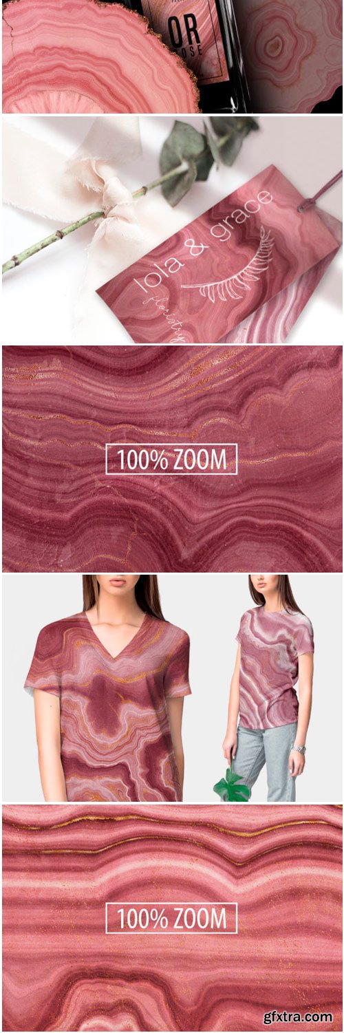 Pink Agate Illustrations & Textures 1777419