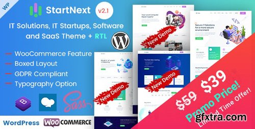 ThemeForest - StartNext v2.1.0 - IT Startups and Digital Services WordPress Theme - 23715707