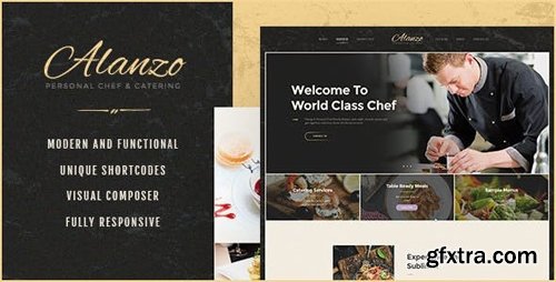 ThemeForest - Alanzo v1.0.3 - Personal Chef & Wedding Catering Event WordPress Theme - 21582441