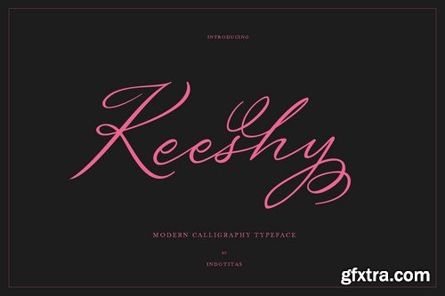 Keeshy Modern Calligrapy Typeface