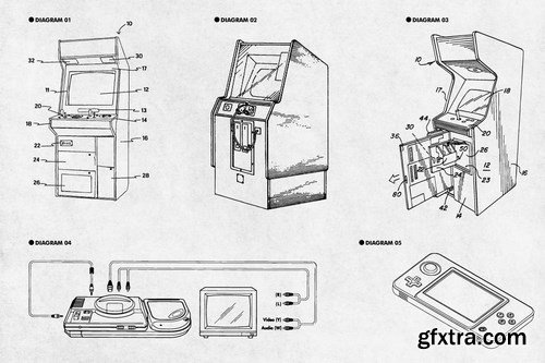 Retro Diagrams - Video Games Edition