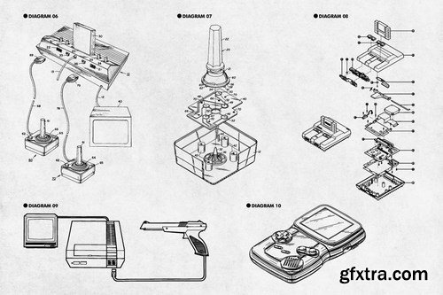 Retro Diagrams - Video Games Edition