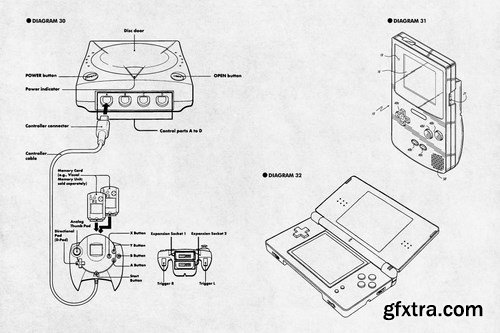 Retro Diagrams - Video Games Edition