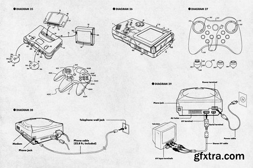 Retro Diagrams - Video Games Edition