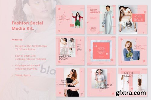 Social Media Kit Fashion Minimalis