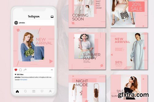 Social Media Kit Fashion Minimalis