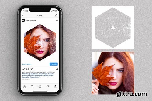 Instagram Textured Geometric Masks