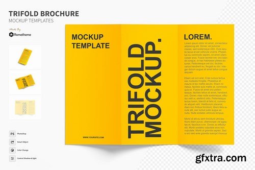 Trifold - Brochure Mockup Set