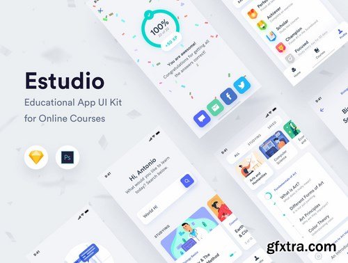 Estudio - Educational Mobile App UI