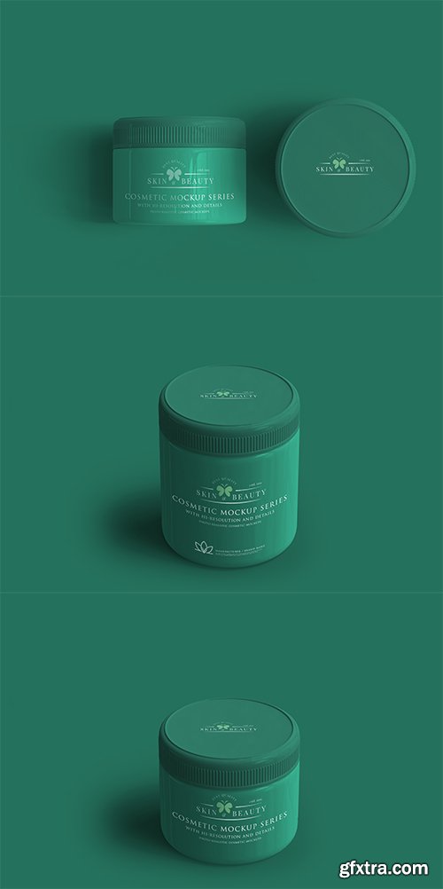 Cosmetic Jar Mockup Set