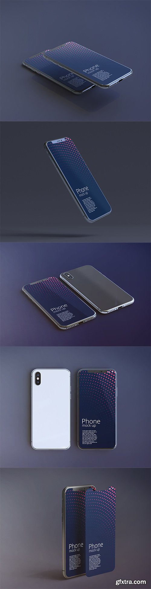 Modern Smartphone Screen Mockup PSD Pack