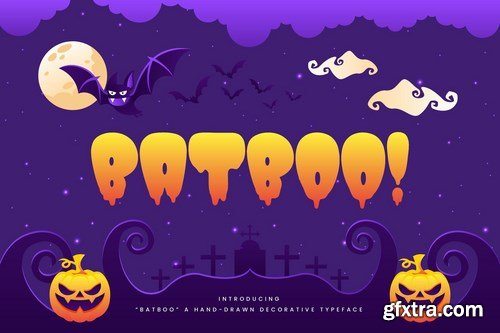 Batboo! - Hand Drawn Decorative Halloween Typeface