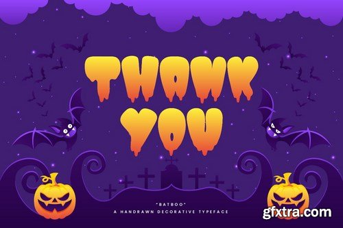 Batboo! - Hand Drawn Decorative Halloween Typeface