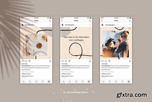 Instagram Branding Puzzle Template