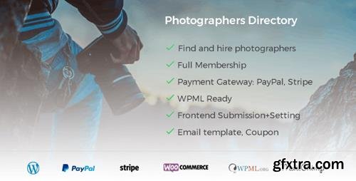 CodeCanyon - Photographer Directory v1.0.8 - WordPress Plugin - 21166889