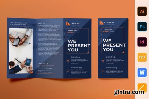 Marketing Agency Poster Flyer Business Card Brochure Bifold Trifold