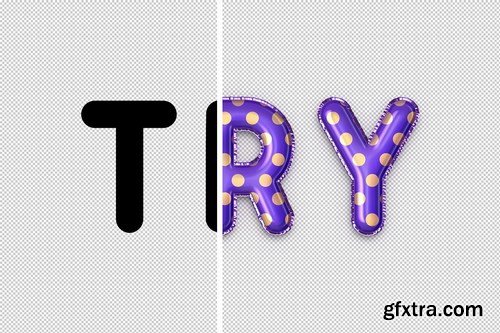 CM - Foil Balloon Text Effects 4122221