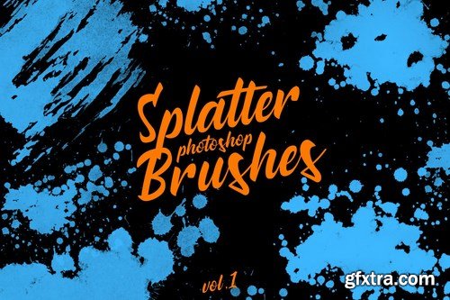 Splatter Stamp Photoshop Brushes Vol. 1