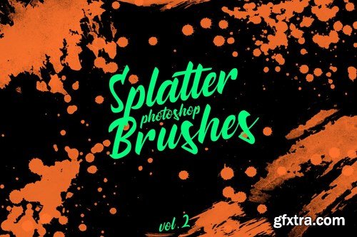 Splatter Stamp Photoshop Brushes Vol. 2