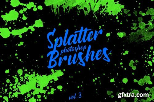 Splatter Stamp Photoshop Brushes Vol. 3