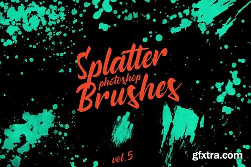 Splatter Stamp Photoshop Brushes Vol. 5