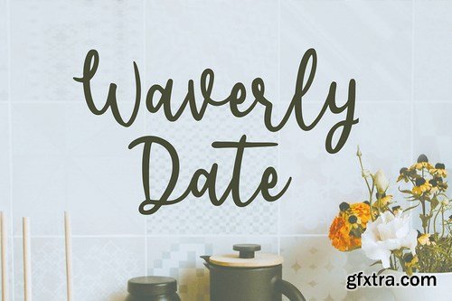 Waverly Date Font