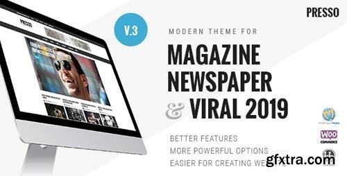 ThemeForest - PRESSO v3.3.6 - Modern Magazine / Newspaper / Viral Theme - 6335504