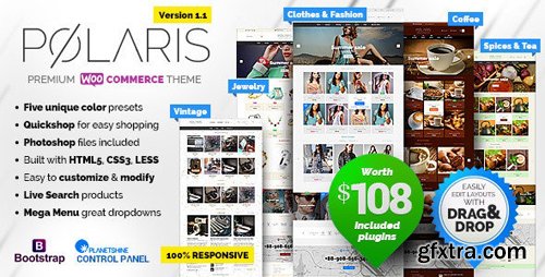 ThemeForest - Polaris v1.1.40 - Minimal & Powerful Multipurpose WooCommerce Theme - 12098983