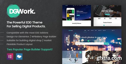 ThemeForest - DGWork v1.8.2 - Responsive Digital Shop & Market Easy Digital Downloads Theme - 18105506 - NULLED